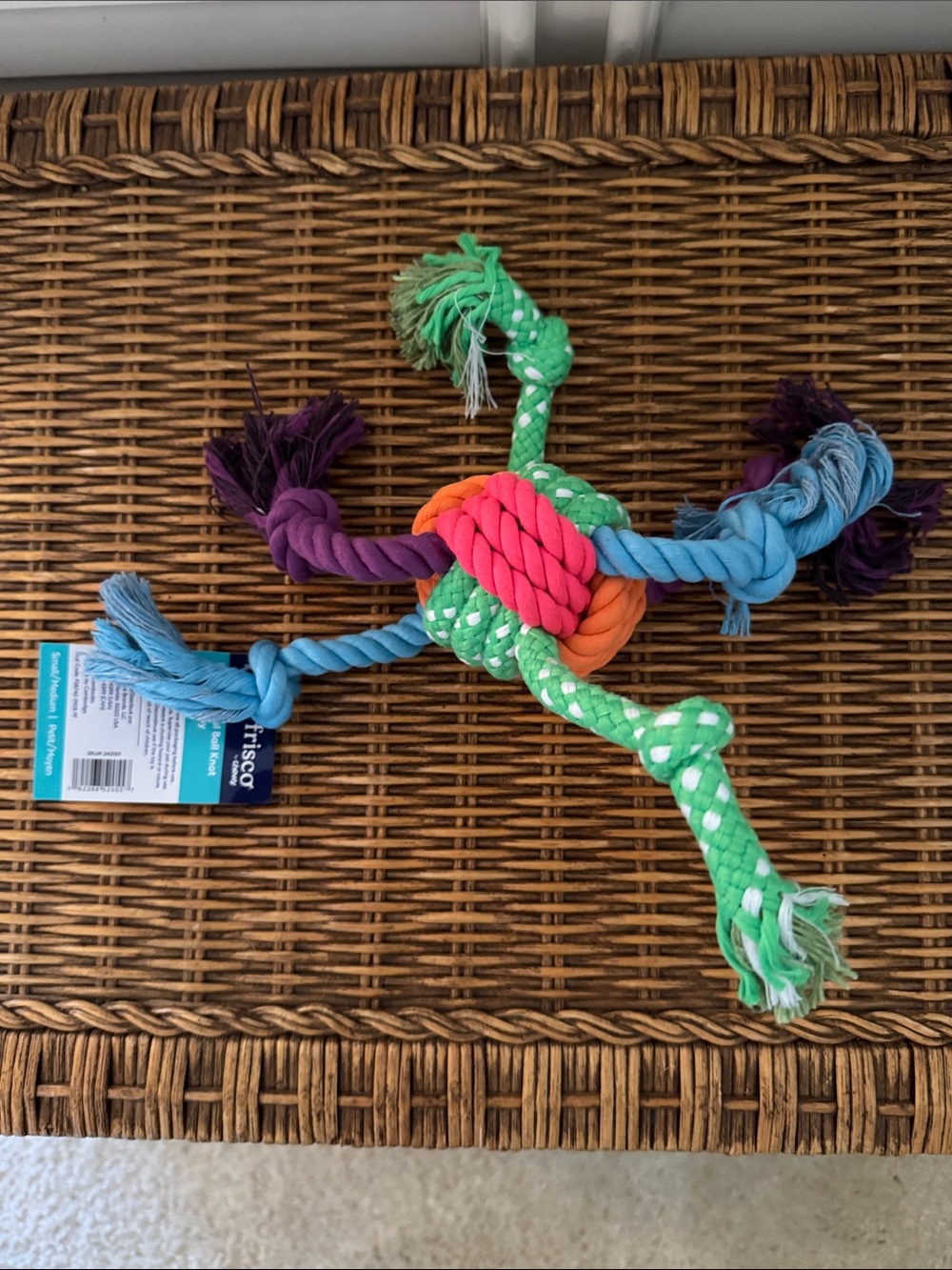 frisco Multicolor Knotted Rope Dog Toy (small/medium)